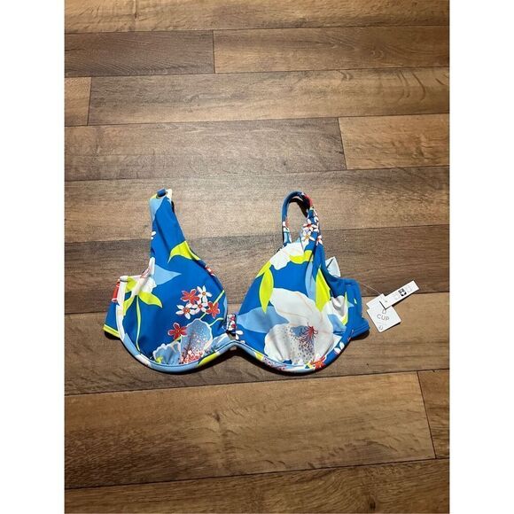 Roxy Floral Bikini Top Woman’s Size XL NEW - Picture 1 of 11